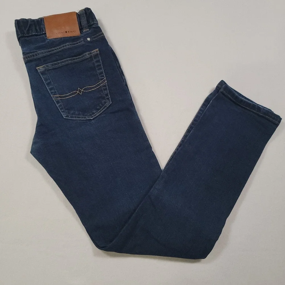 Lucky Brand Boys Authentic Skinny Jeans Size 14 Blue Stretch